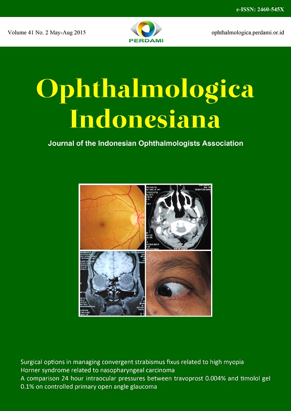 					View Vol. 41 No. 2 (2015): Ophthalmologica Indonesiana
				