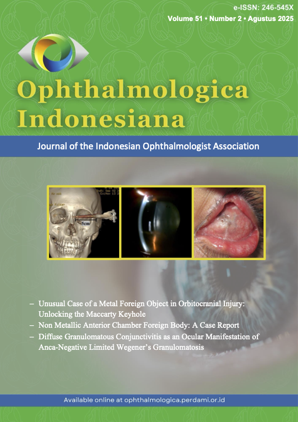 View Vol. 51 No. 2 (2025): Ophthalmologica Indonesiana